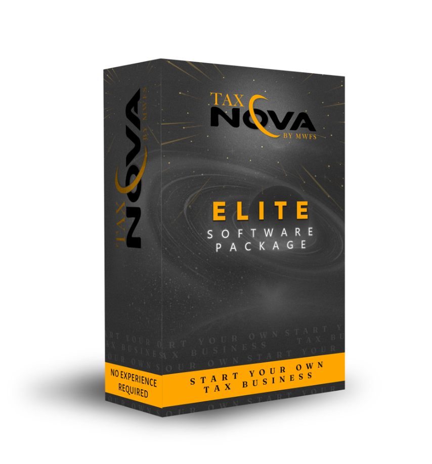 TaxNova Elite software package box
